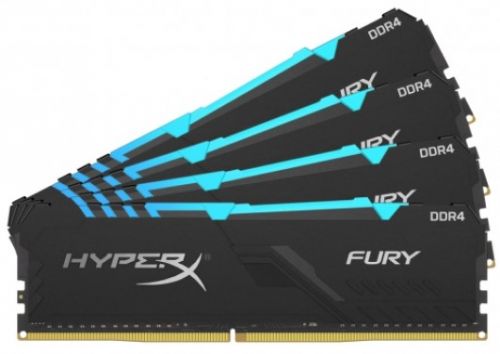 Модуль памяти DDR4 128GB (4*32GB) HyperX HX432C16FB3AK4/128 Fury RGB 3200MHz CL16 2R 16Gbit 1.35V