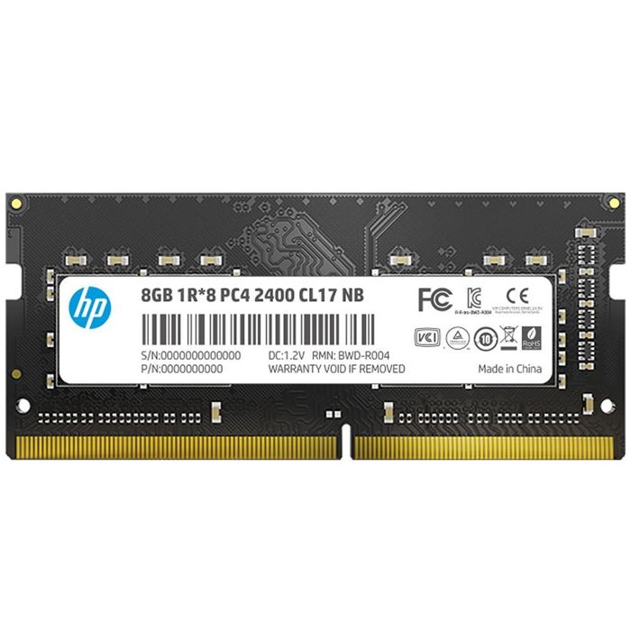 

Модуль памяти SODIMM DDR4 8GB HP 7EH95AA#ABB 2400MHz Non-ECC 1Rx8 CL17, 7EH95AA#ABB