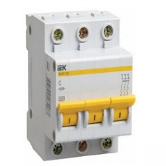 Автоматический выключатель IEK MVA20-3-050-C ВА47-29 3Р 50А 4,5кА х-ка С