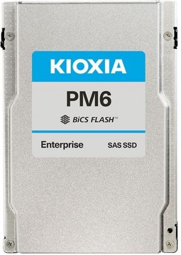 Накопитель SSD 2.5'' Toshiba KPM61RUG960G KIOXIA PM6-R, 960GB, SAS 22.5Gbit/s, BiCS FLASH TLC, 4150/1450 MB/s, 595K/75K IOPS, MTTF 2.5M