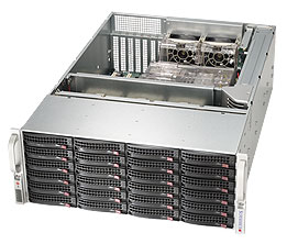Корпус серверный 4U Supermicro CSE-846BA-R1K28B 24*3.5" HS SAS, 2*1280W - фото 1