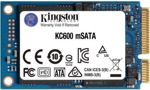 

Накопитель SSD mSATA Kingston SKC600MS/512G KC600 512GB SATA 6Gb/s 3D TLC 550/520MB/s MTBF 1M, SKC600MS/512G