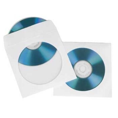 

Конверт для CD/DVD HAMA H-51179 00051179 бумажные с прозрачным окошком, 25 шт., белый, H-51179