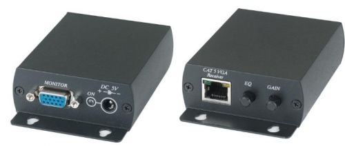 Комплект SC&T TTA111VGA (-T+-R) для передачи VGA сигнала по витой паре(до 300 метров) 1 VGA коннектор и RJ45, макс. разрешение 1600х1200пикс. при 85Гц