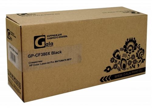 Картридж GalaPrint CF380X black (№312X) 4400 копий картридж hi black hb cb541a