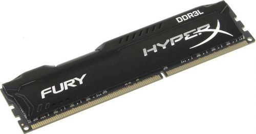 Модуль памяти DDR3 8GB HyperX HX316LC10FB/8 Fury black PC3-12800 1600MHz CL10 1.35V Радиатор RTL