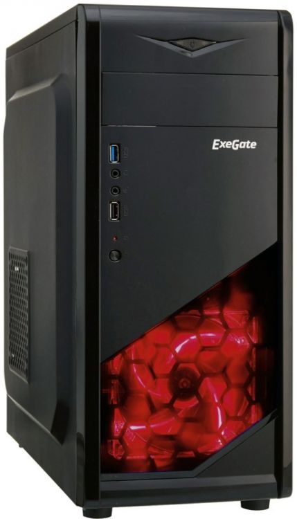 

Корпус ATX Exegate EVO-8207-NPX500 EX289684RUS черный, БП 500W с вент. 12см, USB, USB3.0, HD аудио, с красной подсветкой, EVO-8207-NPX500