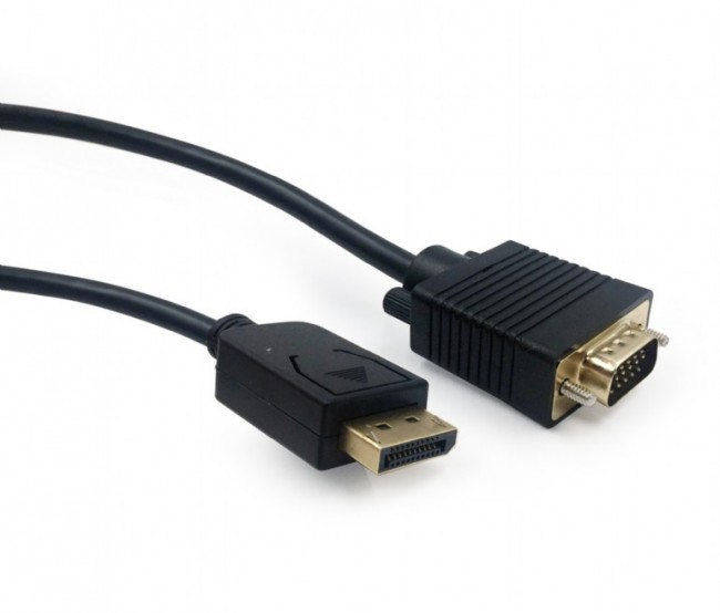 

Кабель интерфейсный Cablexpert DisplayPort - VGA черный, 20М/15М, 5м, DisplayPort - VGA