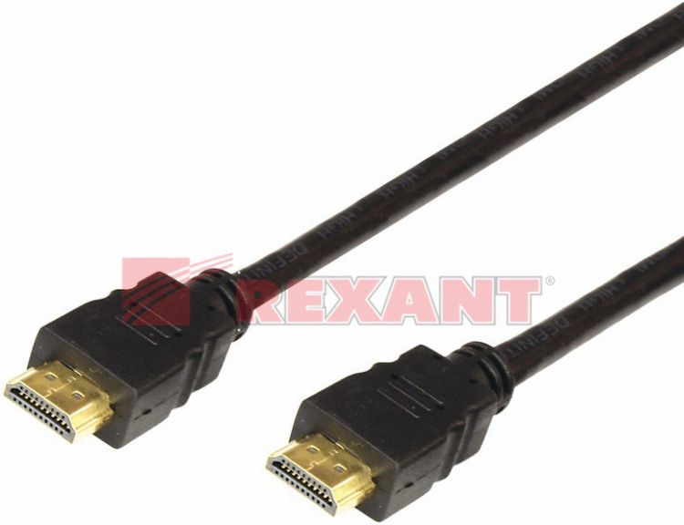 

Кабель Rexant 17-6202 HDMI - HDMI gold, 1м, с фильтрами, 17-6202