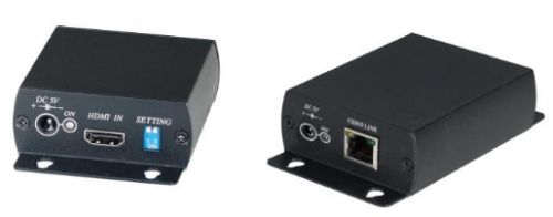 Комплект SC&T HE01S передатчик T + приемник R, для передачи HDMI сигнала (v.1.3) по одному кабелю витой пары на расстояние до 45м (1080p, CAT6)