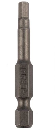 Бита Rexant 92-0422 шестигранная HEX-4*50 мм для шуруповерта сталь S2 бита riss сталь s2 ph3 90мм 1шт