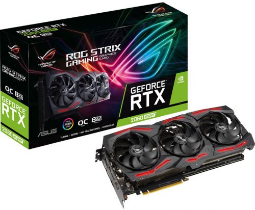 

Видеокарта PCI-E ASUS GeForce RTX 2060 SUPER 8GB GDDR6 256-bit 12nm 1470/14000MHz 2*HDMI/2*DP, GeForce RTX 2060 SUPER