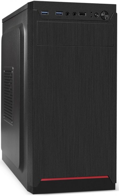 Корпус mATX Exegate BAA-114U2-AAA400 EX292358RUS БП 400Вт, AAA400 с вент. 8см, USB, 2*USB3.0, аудио, черный