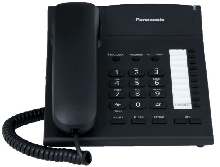 Телефон проводной Panasonic KX-TS2382RUB