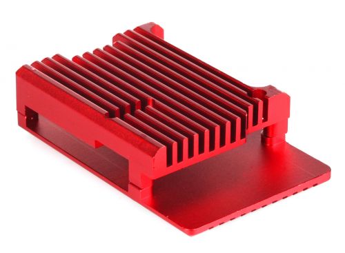 Корпус Qumo RS004 Aluminium Case for Raspberry Pi 4, red