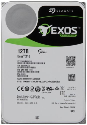 Жесткий диск 12TB SAS 12Gb/s Supermicro HDD-A12T-ST12000NM002G 3.5" 7200rpm 256MB