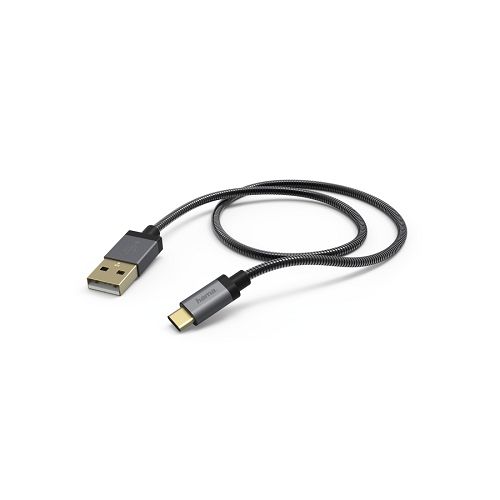 Кабель интерфейсный USB 2.0-Type C HAMA 00173637 00173636 USB Type-C (m)/USB A(m), 1.5м, черный