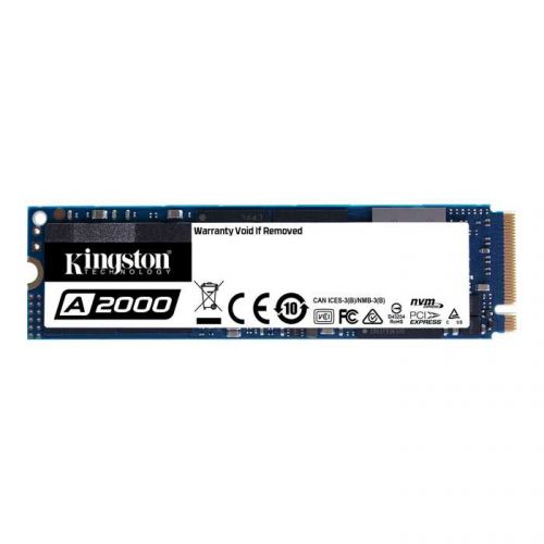 Накопитель SSD M.2 2280 Kingston SA2000M8/250G A2000 250GB PCI-E 3.0 x4 NVMe 3D TLC 2000/1100MB/s IOPS 150K/180K MTBF 2M SA2000M8/250G - фото 1