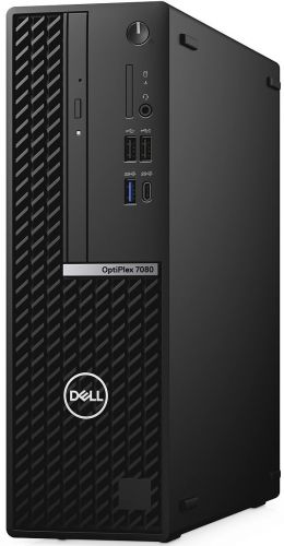 

Компьютер Dell Optiplex 7080 SFF i9 10900/32GB/512GB SSD/UHDG 630/DVDRW/CR/Win10Pro/GBitEth/200W/клавиатура/мышь/черный, Optiplex 7080 SFF