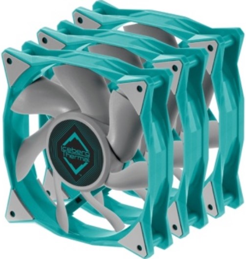 

Вентилятор для корпуса Iceberg Thermal IceGALE 120 Teal IceGALE120mmTEAL3P 120mm, 500-1850rpm, 76 CFM, 0-35 dBA, 3-pack, IceGALE 120 Teal