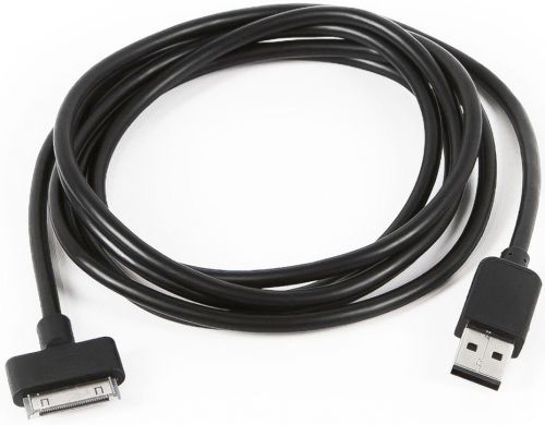 Кабель интерфейсный USB 2.0 Cablexpert CC-USB-AP1MB AM/Apple, для iPhone/iPod/iPad, 1 м, черный, блистер