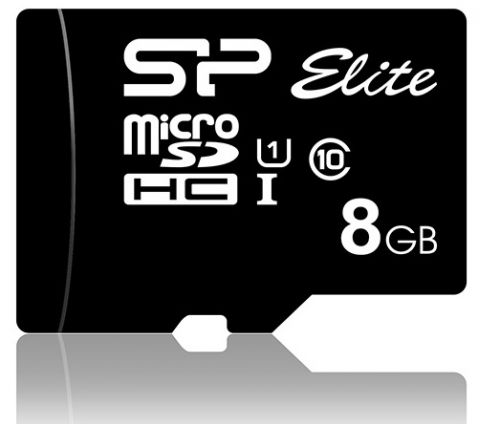 

Карта памяти 8GB Silicon Power SP008GBSTHBU1V10SP UHS-1 MicroSD Card8GB Elite, class 10, (SD адаптер), SP008GBSTHBU1V10SP