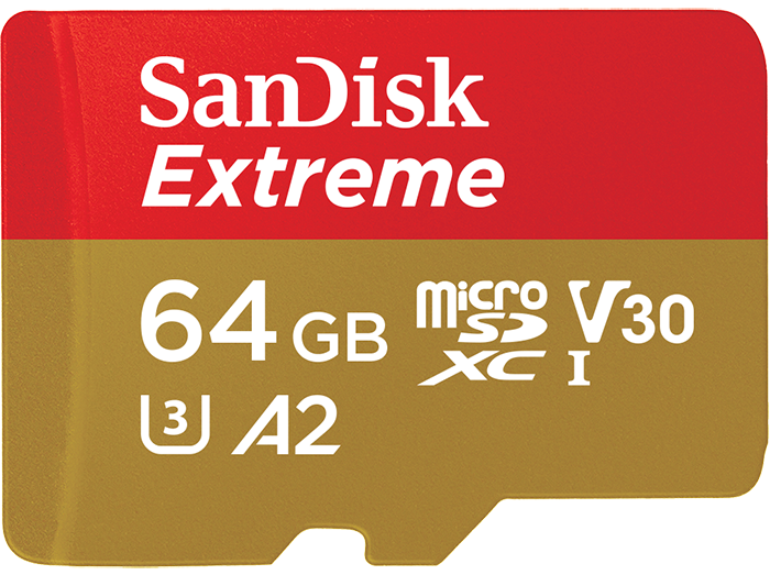 

Карта памяти 64GB SanDisk SDSQXA2-064G-GN6MA Extreme microSDXC + SD Adapter + Rescue Pro Deluxe 160MB/s A2 C10 V30 UHS-I U3, SDSQXA2-064G-GN6MA