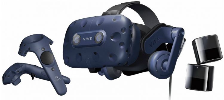 

Система HTC Vive Pro 2.0 99HANW006-00 (виртуальной реальности), шлем/2 базовые станции/2 беспроводных контроллера, Vive Pro 2.0