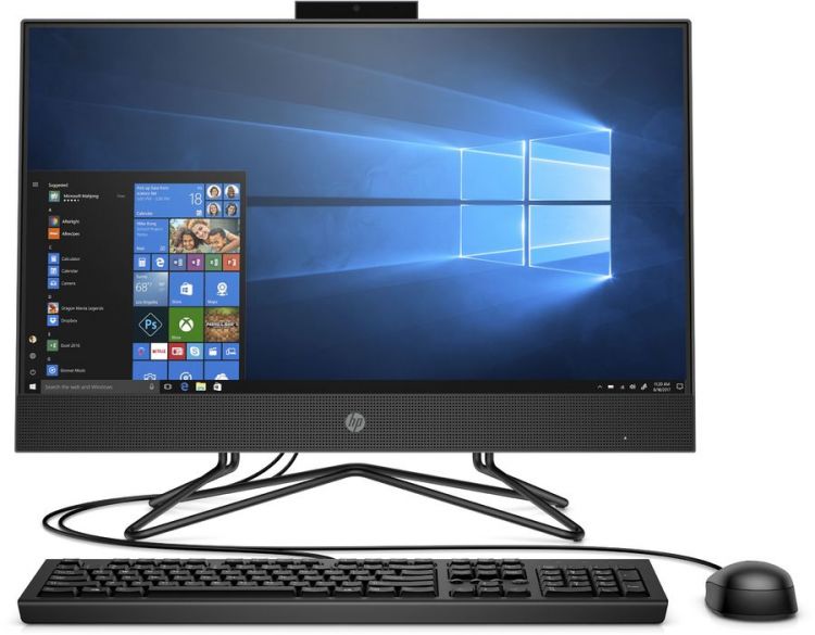 Моноблок 23.8'' HP 205 G4 260P9ES Ryzen 3 3250U/8GB/512GB SSD/Radeon Graphics/FHD/DVDRW/CR/GbitEth/WiFi/BT/клавиатура/мышь/Win10Pro/черный