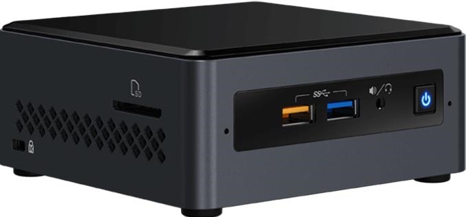 

Платформа Intel BOXNUC7PJYHN Pentium Silver J5005, 2*DDR4, 2.5" SATA SSD/HDD, card-reader, 7.1CH, Glan, WiFi, BT, 2*HDMI, 4*USB 3.0, noOS, no cord, BOXNUC7PJYHN