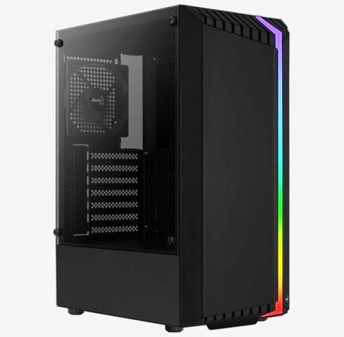 Корпус ATX AeroCool Bionic-G-BK-V1 4710562758665 черный, без БП