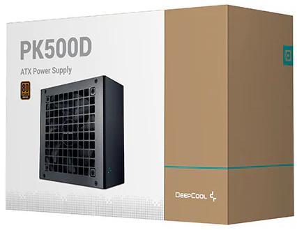 Блок питания ATX Deepcool PK500D 500W, Active PFC+DC to DC, 80PLUS Bronze, 120mm fan RET