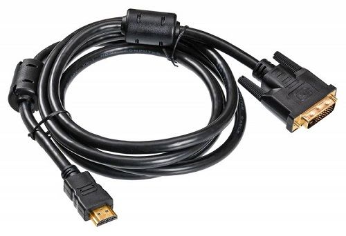 Кабель интерфейсный HDMI-DVI Buro HDMI-19M-DVI-D-3M 3м, феррит.кольца