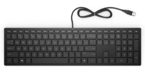 Клавиатура HP Pavilion 300 4CE96AA черная, USB