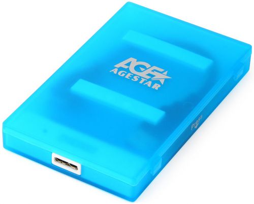 Внешний корпус для HDD SATA 2.5” AgeStar 3UBCP1-6G (BLUE)