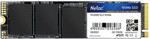 Накопитель SSD M.2 2280 Netac NT01NV2000-256-E4X NV2000 256GB PCIe Gen3*4 NVMe 3D TLC 2500/2100MB/s MTBF 2M