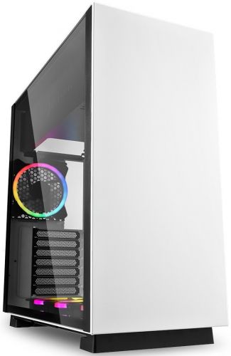Корпус eATX Sharkoon PURE STEEL RGB белый, без БП, закаленное стекло, 2*USB 3.0, audio PURE STEEL RGB WHITE - фото 1