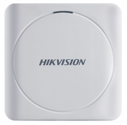 Считыватель HIKVISION DS-K1801M Частота считывания 13.56МГц; дальность считывания: 30-50 мм; поддержка протокола Wiegand (W26/W34); DC12В; ≤1.6Вт; -40 считыватель hikvision ds k1801m