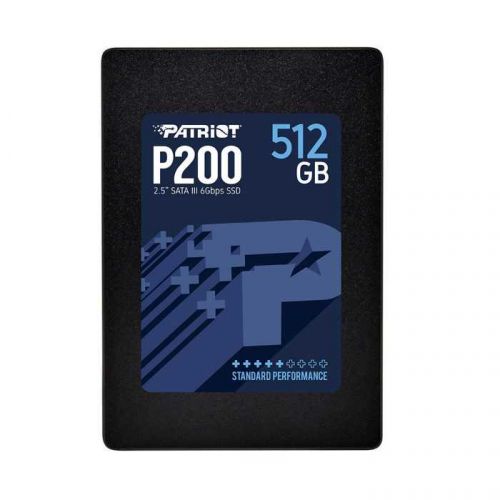 Накопитель SSD 2.5'' Patriot P200S512G25 P200 512GB SATA 6Gb/s TLC 530/460MB/s IOPS 90K/80K MTBF 2M 7mm