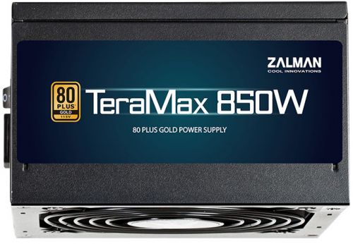 Блок питания ATX Zalman TeraMax 850W, APFC, 120mm fan, 80+ Gold, full modular, Retail