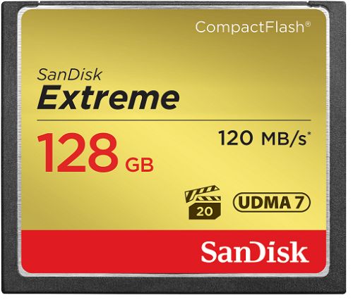 

Карта памяти 128GB SanDisk SDCFXSB-128G-G46 Extreme CF 120MB/s, 85MB/s write, UDMA7, SDCFXSB-128G-G46