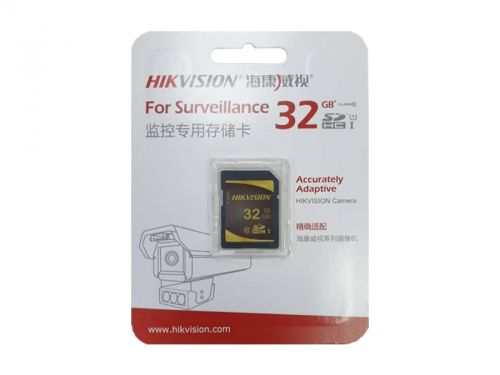 

Карта памяти 32GB HIKVISION HS-SD-P10/32G SDHC Class10 99MB/s/25MB/s для видеонаблюдения, HS-SD-P10/32G