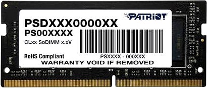 Модуль памяти SODIMM DDR4 4GB Patriot Memory PSD44G266641S Signature Line PC4-21300 2666MHz CL19 260-pin 1.2V RTL