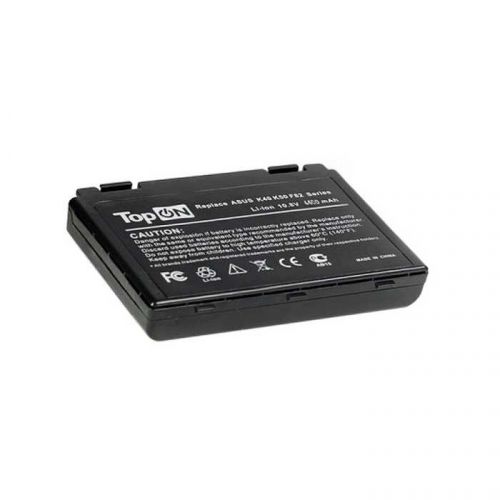 Аккумулятор для ноутбука Asus TopOn TOP-K50 к серии K40/K50/K51/K60/K61/K70/P50/P81/F52/F82/X65/X70/X5/X8 11.1V 4400mAh PN: A31-F82 A32-F82 A32-F52 L0