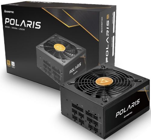 Блок питания ATX Chieftec Polaris PPS-850FC 850W, 80 PLUS GOLD, Active PFC, 120mm fan, Full Cable Management