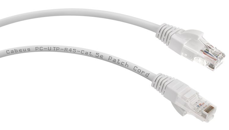 

Кабель патч-корд U/UTP 5e кат. 1,5м. Cabeus PC-UTP-RJ45-Cat.5e-1.5m-WH неэкранированный, белый, PC-UTP-RJ45-Cat.5e-1.5m-WH