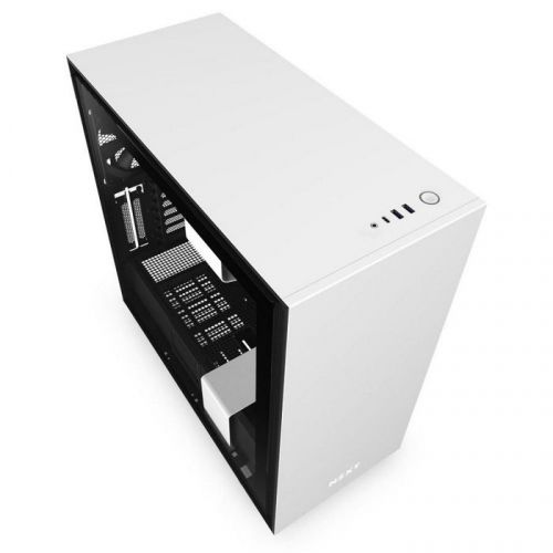 Корпус ATX NZXT H710 white/black, без БП, закаленное стекло, fan 3x120, 1x140mm, 3xUSB 3.1 (Type-A/Type-С), audio CA-H710B-W1 - фото 2