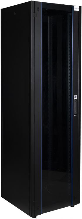 

Шкаф напольный 19", 26U Datarex DR-700231 телекоммуникационный 600х1000, передняя дверь стекло, задняя стенка сплошная, металл, черный, DR-700231