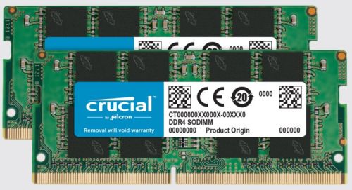 Модуль памяти SODIMM DDR4 32GB (2*16GB) Crucial CT2K16G4SFRA266 PC4-21300 2666MHz CL19 260pin 1.2V