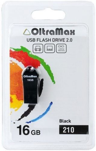 Накопитель USB 2.0 16GB OltraMax OM-16GB-210-Black